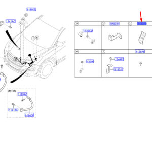 HYUNDAI SANTA FÉ MK3 DM Wiring Mounting Bracket 919312W040 ORIGINAL