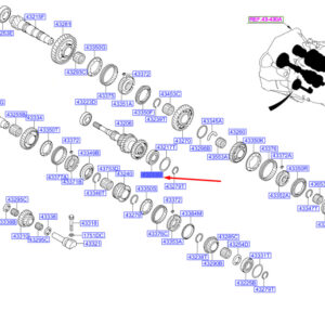 HYUNDAI SANTA FÉ MK3 Transaxle Gear Taper Roller Bearing 4323338000 ORIGINAL