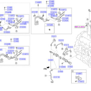 HYUNDAI SANTA FÉ MK3 DM Function Block Bracket 314452F005 ORIGINAL