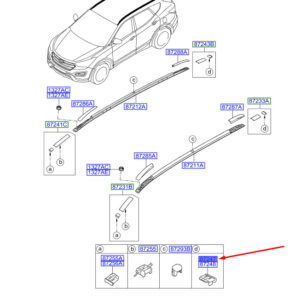 HYUNDAI SANTA FÉ MK3 DM Roof Garnish End Rear Left Piece 872342W000 ORIGINAL