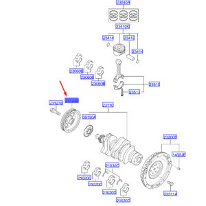 HYUNDAI KONA MK1 Crankshaft Pulley 2312404800 ORIGINAL