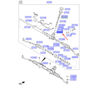 HYUNDAI SANTA FÉ MK3 DM Power Steering Gear End Plug LHD 577132W000 ORIGINAL