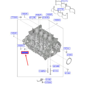HYUNDAI TUCSON NX4 Cylinder Block Taper Plug 1571721151 ORIGINAL