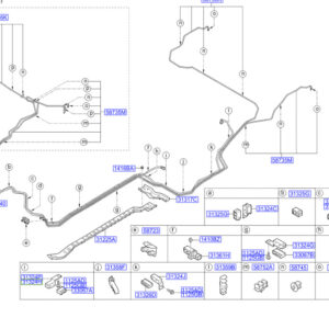 HYUNDAI SANTA FÉ MK3 DM Vapor Hose 313543Q000 ORIGINAL