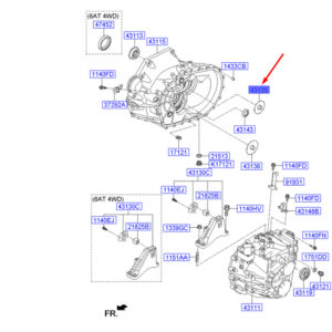 HYUNDAI SANTA FÉ MK3 DM Clutch Housing Oil Guide 4313538000 ORIGINAL