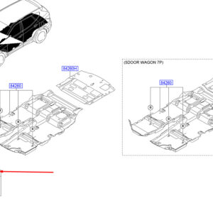 HYUNDAI SANTA FÉ MK3 DM Car Mat Hook 842703X000NBC ORIGINAL