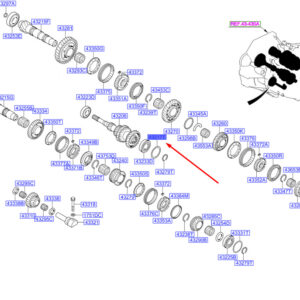 HYUNDAI SANTA FÉ MK3 DM Transaxle Gear Spacer 432183B080 ORIGINAL
