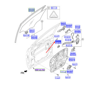 HYUNDAI SANTA FÉ MK3 Front Left Inner Handle Conn. Cage 826302W000 ORIGINAL