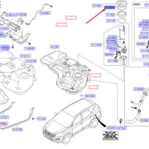 HYUNDAI SANTA FÉ MK3 DM Fuel Pump Packing 311082B000 ORIGINAL