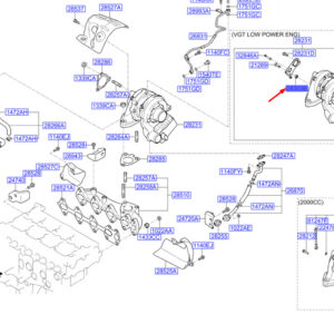 HYUNDAI SANTA FÉ MK3 DM Turbocharger Spacer 282143A000 ORIGINAL