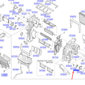 HYUNDAI SANTA FÉ MK3 Heater Temperature Door Lever 972172W000 ORIGINAL