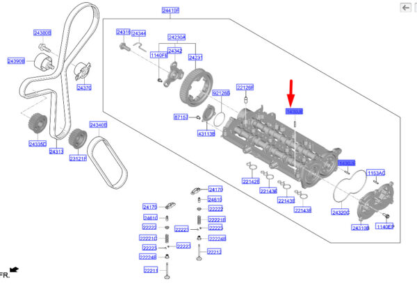 HYUNDAI TUCSON NX4 MK4 Dowel Pin 1430304120 ORIGINAL