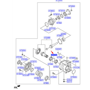 HYUNDAI SANTA FÉ MK3 DM Transfer Spacer 473263B222 ORIGINAL