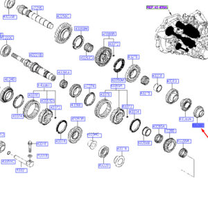 HYUNDAI TUCSON NX4 MK4 5HT Speed Output Gear 4323023216 ORIGINAL