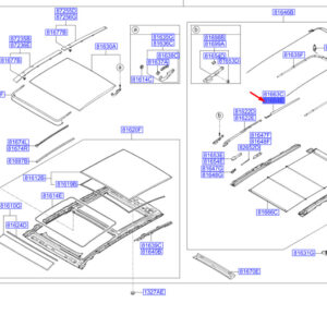 HYUNDAI SANTA FÉ MK3 Panorama Roof Deco Rear Right Cover 816642W000 ORIGINAL
