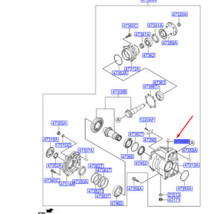 HYUNDAI SANTA FÉ MK3 DM Transfer Housing Air Breather 4734939010 ORIGINAL