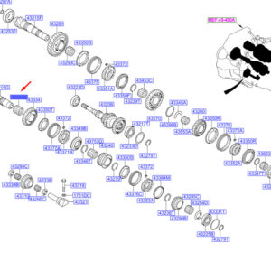 HYUNDAI SANTA FÉ MK3 Transaxle Gear Needle Roller Bearing 438533B000 ORIGINAL