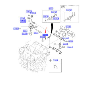 HYUNDAI SANTA FÉ MK3 DM Injector Bracket Washer 353132G700 ORIGINAL