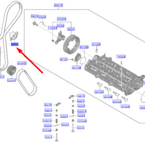 HYUNDAI TUCSON NX4 MK4 Timing Belt A Tensioner 243702U003 ORIGINAL