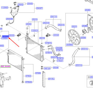HYUNDAI SANTA FÉ MK3 DM A/C Pipe Tube Bracket 977952W000 ORIGINAL