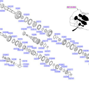 HYUNDAI SANTA FÉ MK3 Transaxle Gear Spacer 4325538000 ORIGINAL