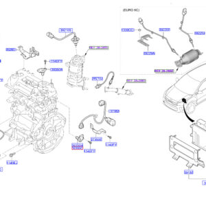 HYUNDAI KONA MK1 Crankshaft Position Sensor 3918004150 ORIGINAL