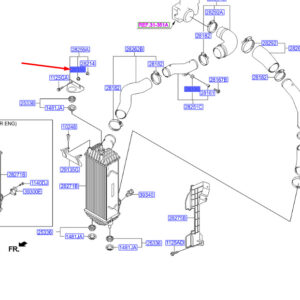 HYUNDAI SANTA FÉ MK3 DM Intercooler Mounting Insulator 2825327280 ORIGINAL