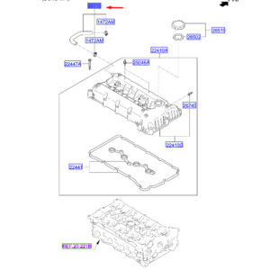 HYUNDAI SANTA FÉ MK3 DM Breather Hose 267102G521 ORIGINAL