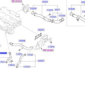 HYUNDAI SANTA FÉ MK3 DM Coolant Hose Clamp 1472026006S ORIGINAL