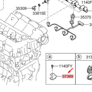 HYUNDAI SANTA FÉ MK3 DM Connector Bracket 353142G700 ORIGINAL