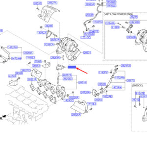 HYUNDAI SANTA FÉ MK3 DM Turbo Inlet Gasket 282852F100 ORIGINAL