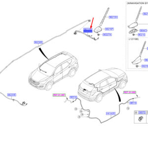 HYUNDAI SANTA FÉ MK3 DM Navigation Extension Cable 965502W101 ORIGINAL