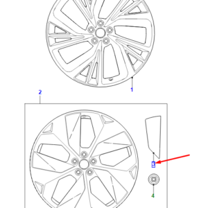 JAGUAR I-PACE X590 Wheel Spoke Finisher T2R34150 ORIGINAL