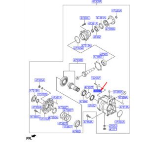 HYUNDAI SANTA FÉ MK3 DM Transfer Baffle Plate 473953B200 ORIGINAL