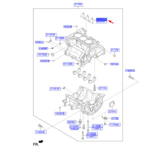 HYUNDAI KONA MK1 Cylinder Block Insert 2117104000 ORIGINAL