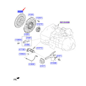 HYUNDAI KONA MK1 Clutch Disc 4110026550 ORIGINAL