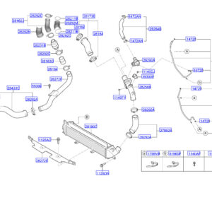 HYUNDAI KONA MK1 B Pipe Hose Assy 2823804560 ORIGINAL