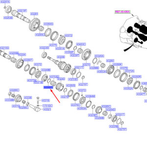 HYUNDAI SANTA FÉ MK3 Transaxle Gear Snap Ring 433463B042 ORIGINAL