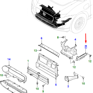 JAGUAR I-PACE X590 Left Deflector Shield T4K9935 ORIGINAL
