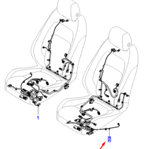 JAGUAR I-PACE X590 Front Left Seat Harness LHD T4K13604 ORIGINAL