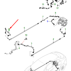 JAGUAR I-PACE X590 Right Line Hose T4K8623 ORIGINAL
