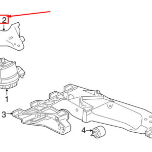 JAGUAR F-PACE X761 Engine Bracket Right Side T4A1039 ORIGINAL