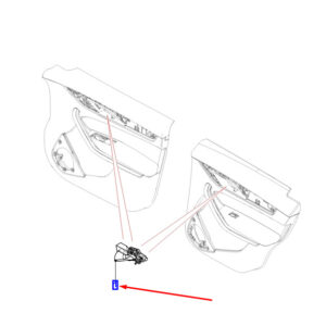 JAGUAR F-PACE X761 Left Door Handle T4N25421 ORIGINAL