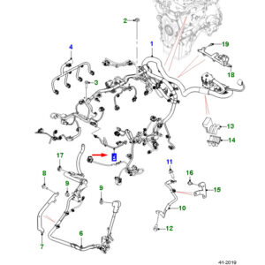 JAGUAR F-PACE X761 Sensor To Engine Link Harness T2H26079 ORIGINAL