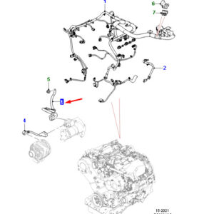JAGUAR F-PACE X761 Alternator Cable T4A14095 ORIGINAL