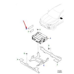 JAGUAR F-PACE X761 Information/Entertainment Module Cover T2H42387 ORIGINAL