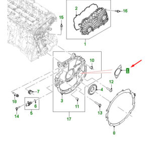 JAGUAR F-PACE X761 Starter Motor Gasket T4A37519 ORIGINAL