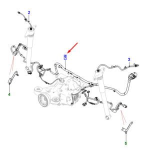 JAGUAR F-PACE X761 Rear Axle Harness T4A27655 ORIGINAL