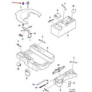JAGUAR F-PACE X761 Spare Wheel Mounting Bolt T4A12218 ORIGINAL