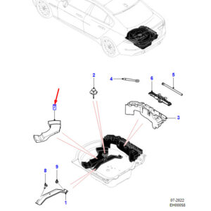 JAGUAR XE X760 Spare Wheel Stowage Foam Pad T2H48098 ORIGINAL